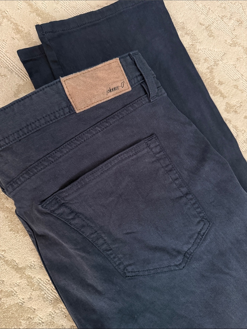 Johnnie-o navy 5 pocket 36/32 slim fit